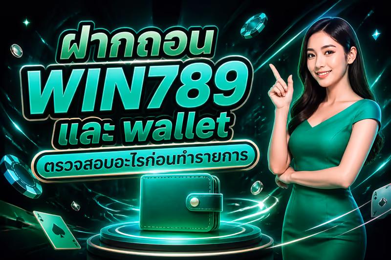 ฝากถอน WIN789 และ wallet ตรวจสอบอะไรก่อนทำรายการ